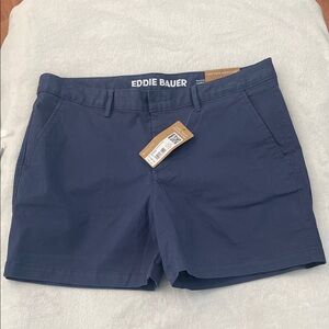 Eddie Bauer Women's Navy Chino Shorts